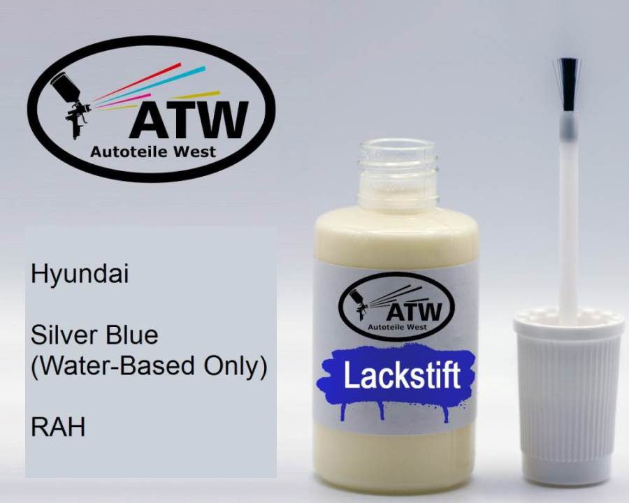 Hyundai, Silver Blue (Water-Based Only), RAH: 20ml Lackstift, von ATW Autoteile West.